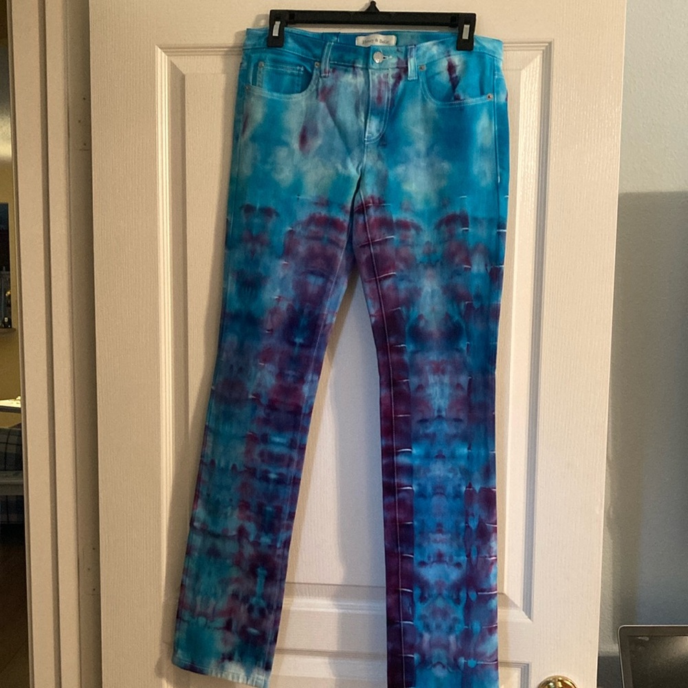 Henry & Belle Blue and Purple Straight Leg Jeans